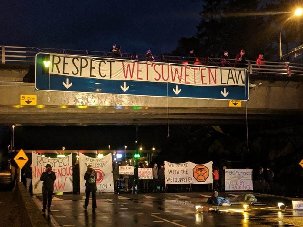 Pipeline protest impacts traffic at BC Ferries terminals